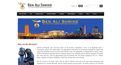 Desktop Screenshot of benalishrine.org