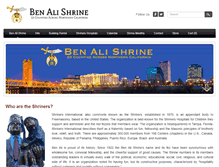 Tablet Screenshot of benalishrine.org